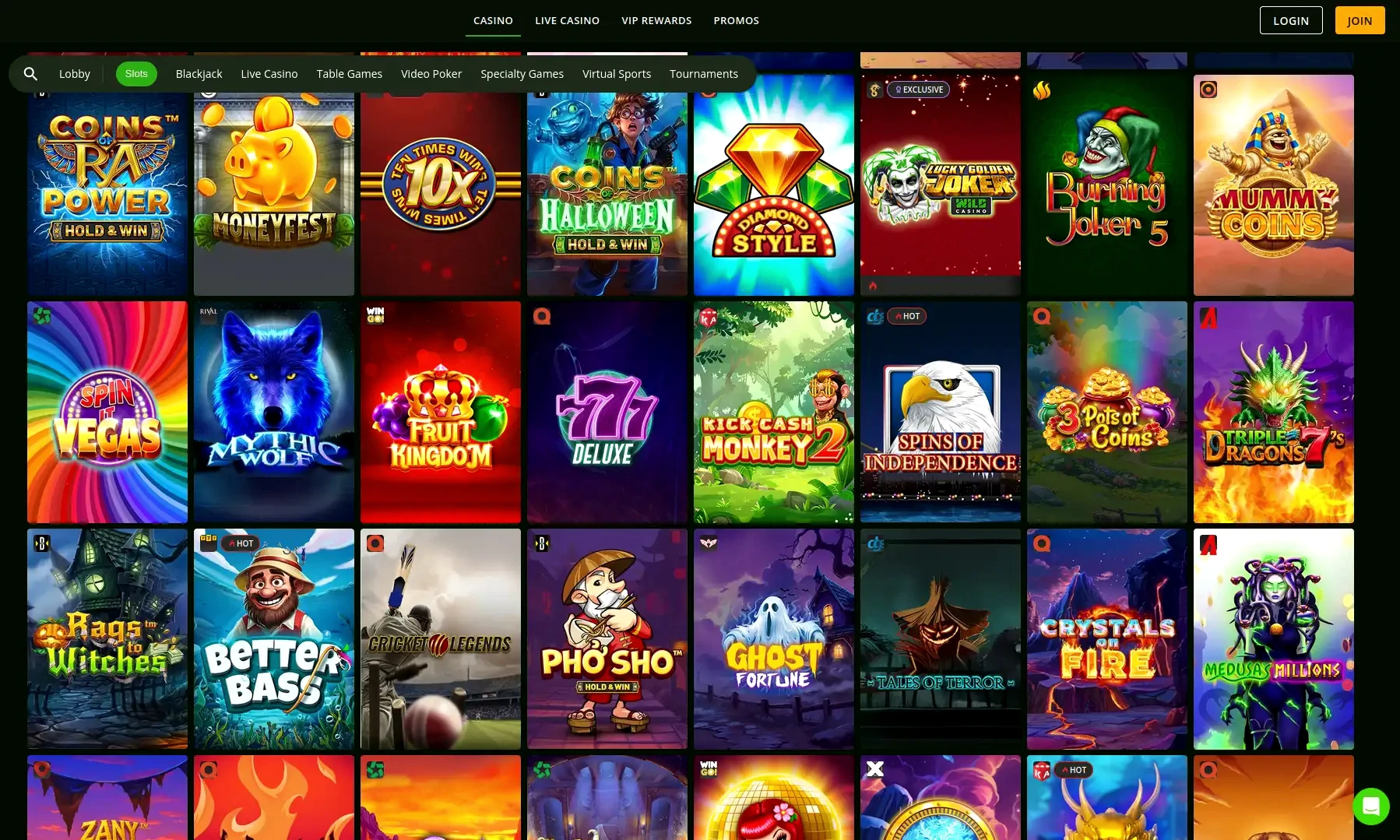 Snatch Casino App mobile Ansicht auf dem Smartphone